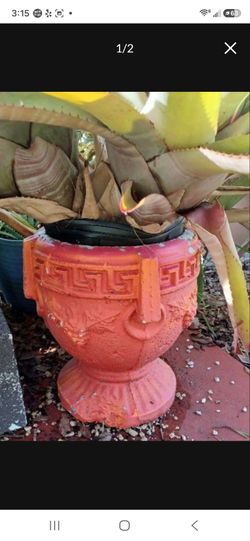 Decorative Concrete Urn Planter Greek