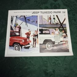 Litho/ Tuxedo Park Jeep / Vintage 1963