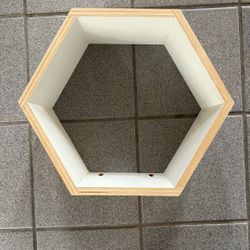 Six hexagon Shaped Bookshelves 