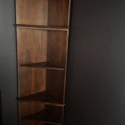 2 corner shelfs 78” tall