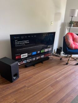 Sony Bravia 65” Diagonal Smart TV with Soundbar and Subwoofer