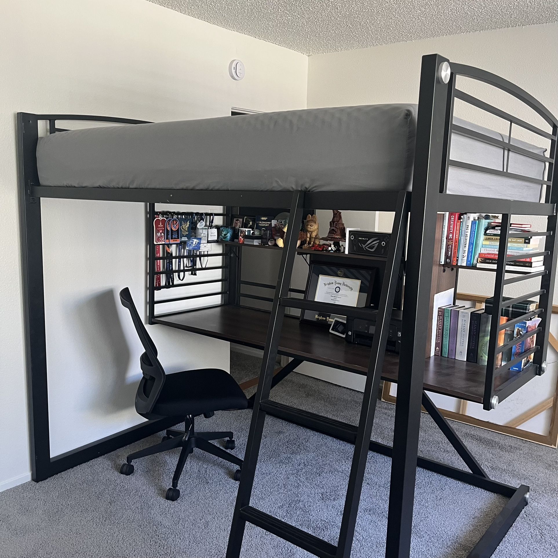 Full Size Bed Mattress and Loft Bed Frame