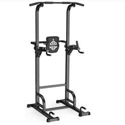 Sportstoyals Power Tower Pull Up Dip Station Assistive Trainer Multi-Function Home Gym Strength Training Fitness Equipment 440LBS