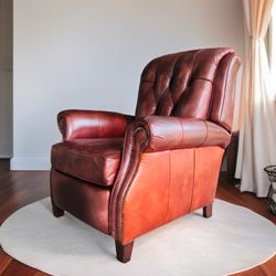 Hancock & Moore Miller Tufted Recliner Chair Top Grain Leather FREE DELIVERY 