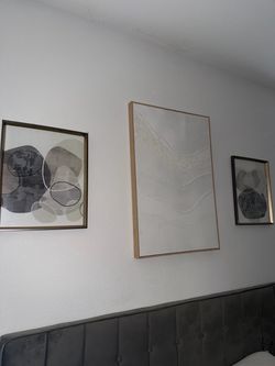 Cream and Gray Canvases