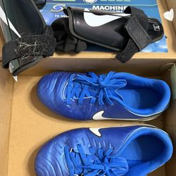 Soccer Shoes And Shinguards