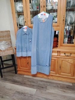 Dress 2-piece Denim Plus Size