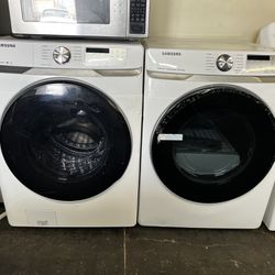 Samsung He Front Load Washer And New Open Box Gas Dryer With Steam