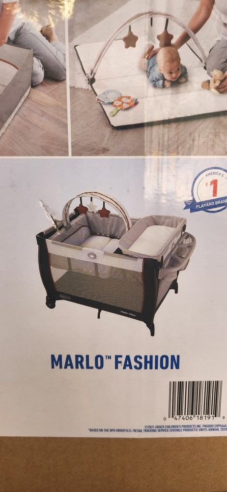 🆕 Graco Playpen Pack 'N Play Anywhere Dreamer Playard - Marlo Fashion