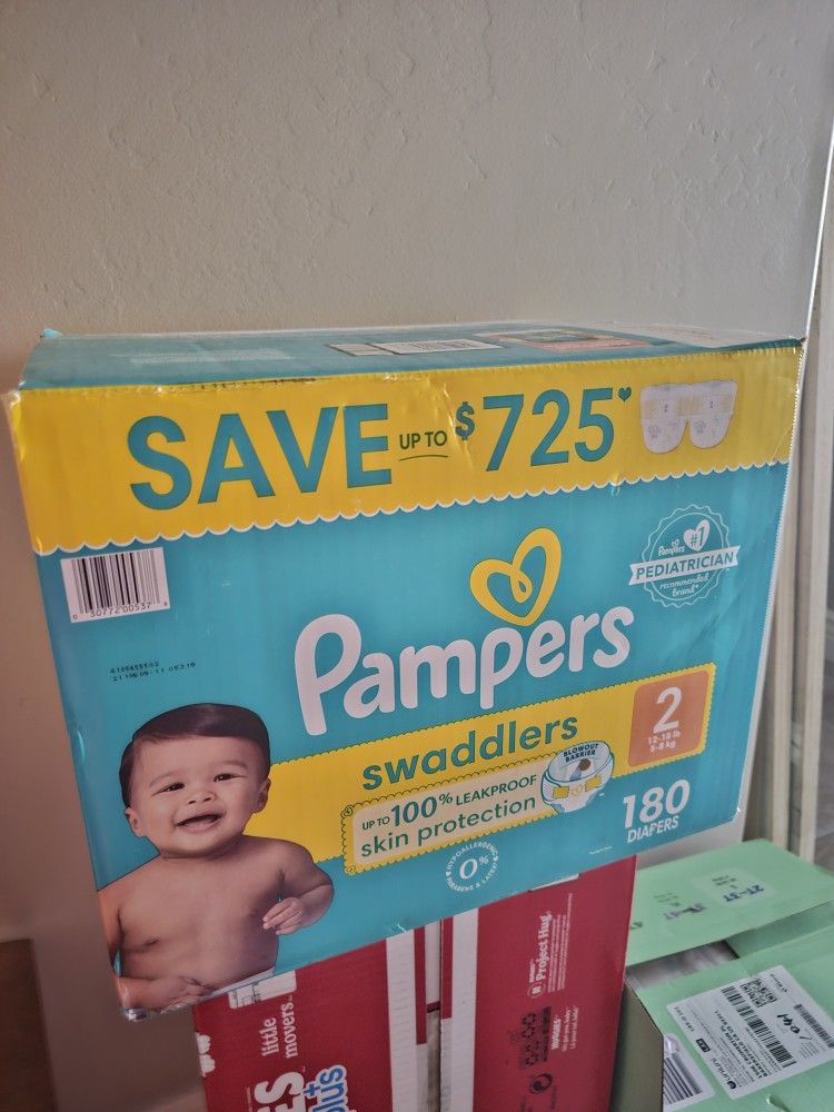 Pamper Swaddlers 180 Ct Size 2