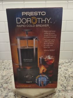 Presto Dorothy Electric Rapid Cold Brewer 15 Minute Speed Dial In Original Box 