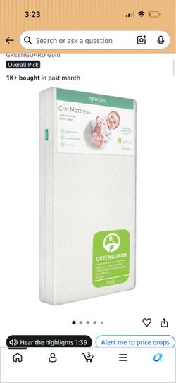 Newton Baby Breathable Crib Mattress barely used