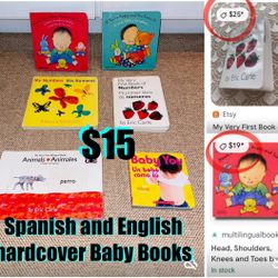 $15 For All Spanish/English Baby Books Hardcover all in good condition