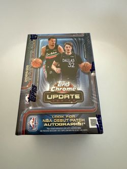 2025-26 Topps Chrome Basketball Update Series Blaster Sealed Box