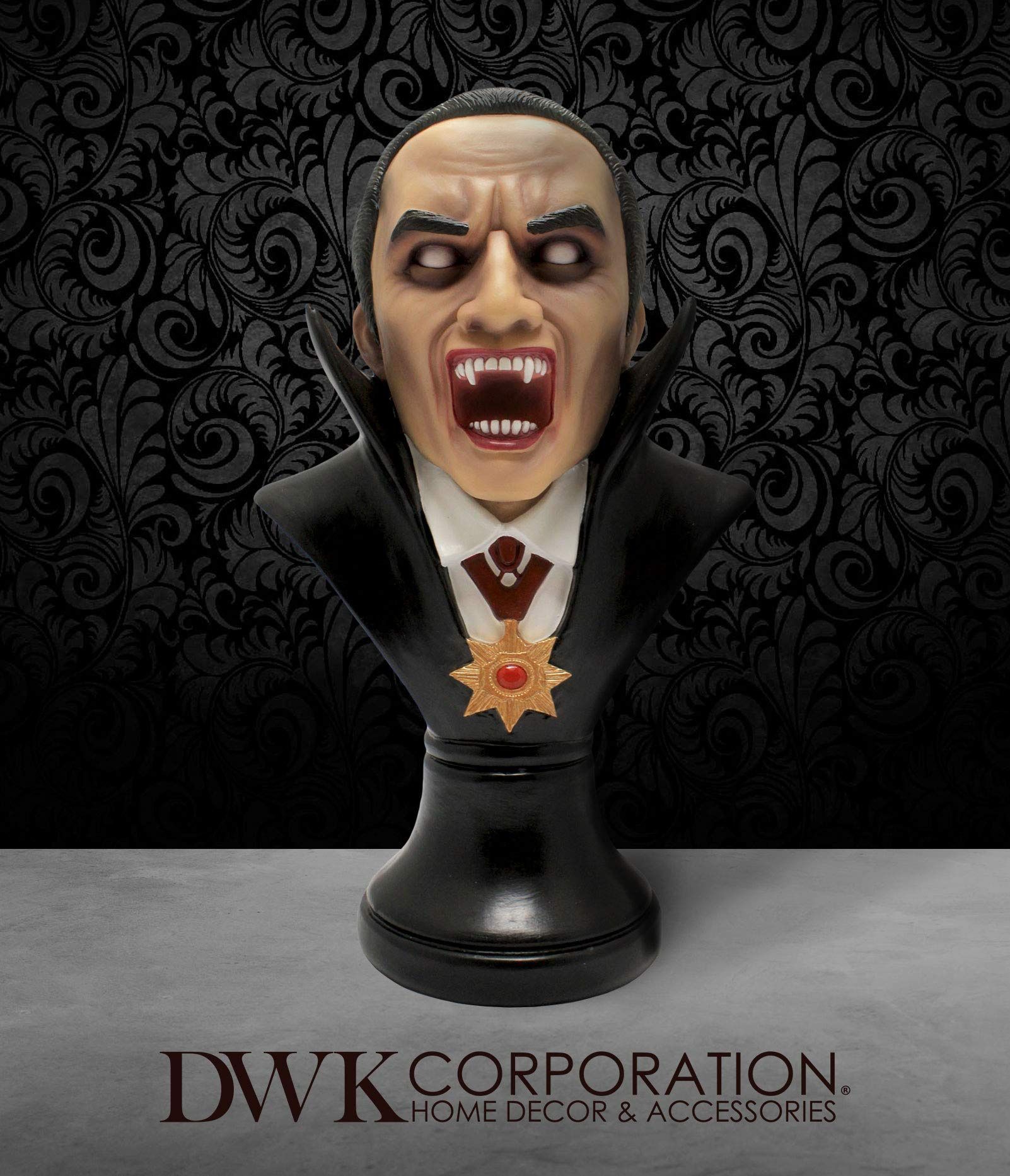 The Count Dracula Vampire LARGE Bust Statue Figure 12.5” NEW IN BOX Collectors Edition Bela Lugosi Halloween Horror Universal Monsters Frankenstein