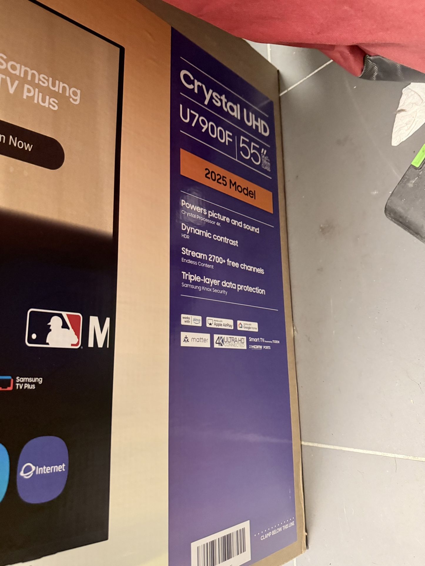 Samsung 55” TV. $330.00. Harlem NYC The Price Is Firm At 330.00