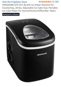 FRIGIDAIRE EFIC101-BLACK Ice Maker Machine for Countertop, 26 lbs
