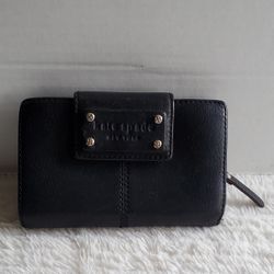 VTG Kate Spade  Black Leather Wallet