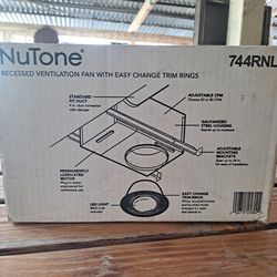 2 NuTone recessed ventilation fan with dimmable LED