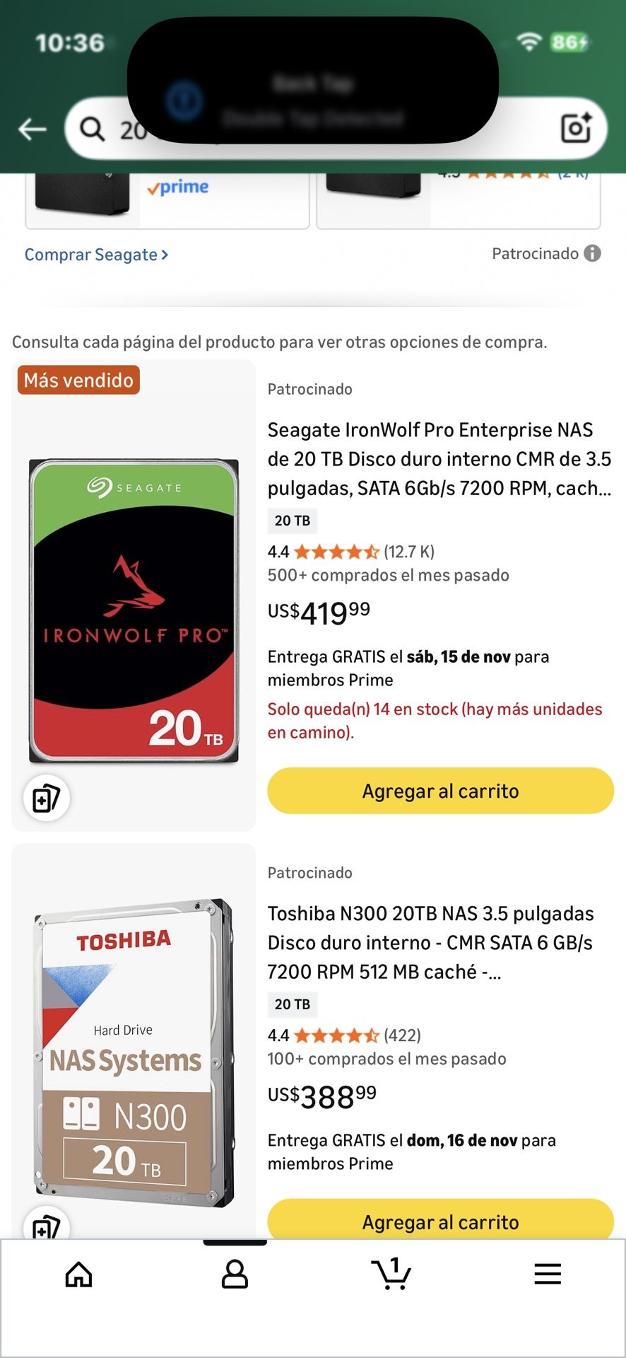 Seagate IronWolf Pro Enterprise NAS de 20 TB