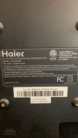 Haier 24” tv