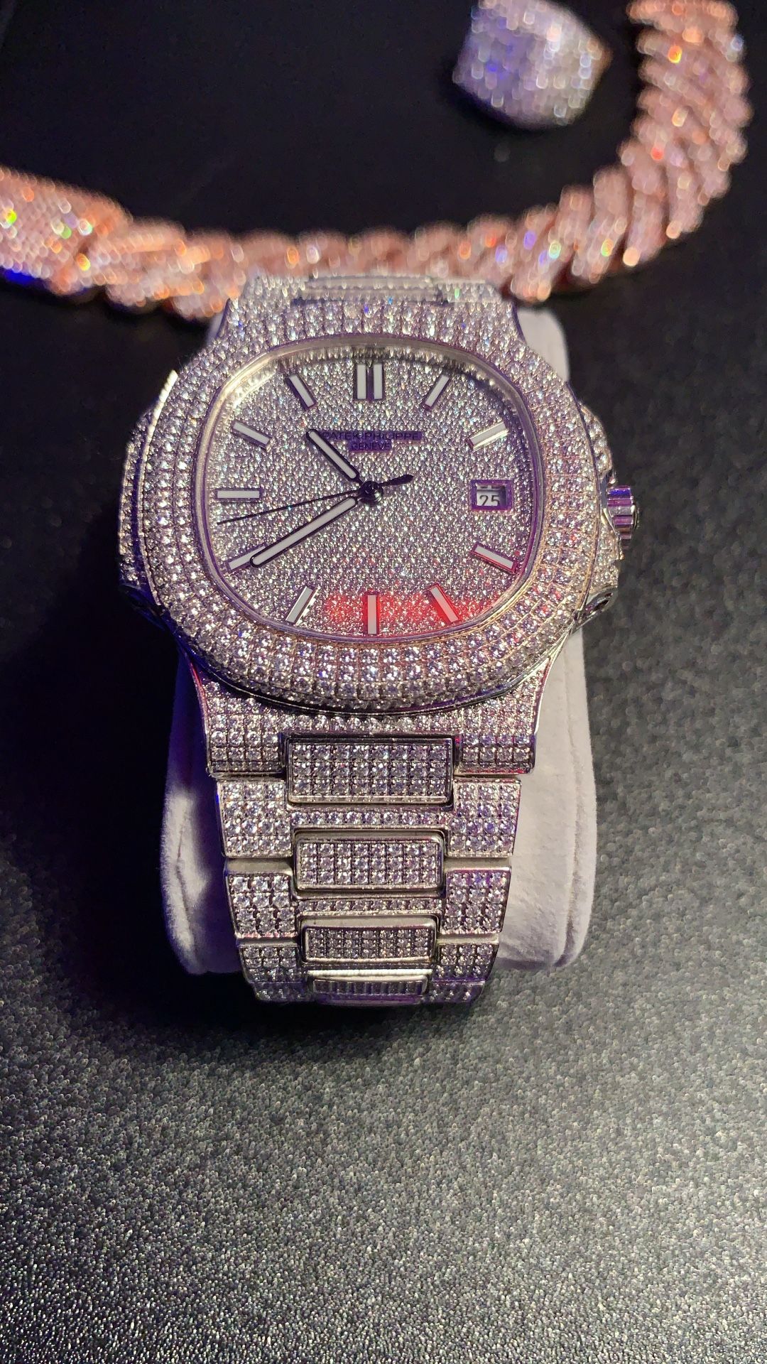 Iced out watch