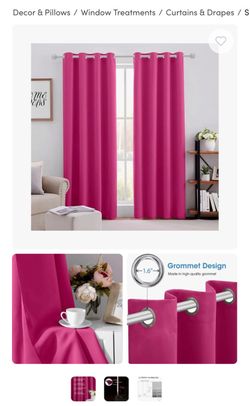 Hot pink curtains Hot pink curtains