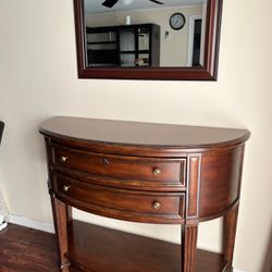 Console Table and Mirror 