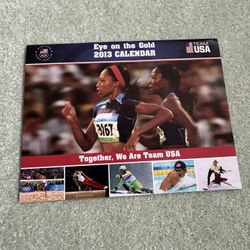 United States Olympic Committee Team USA Eye On The Gold 2013 Calendar New