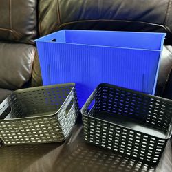Nice 👍 !! (3) Storage And Organization Bins !