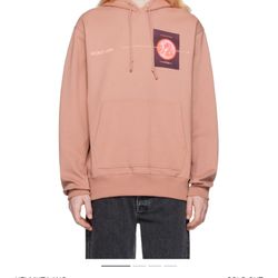 Helmut Lang Pink Space Hoodie Size XXL