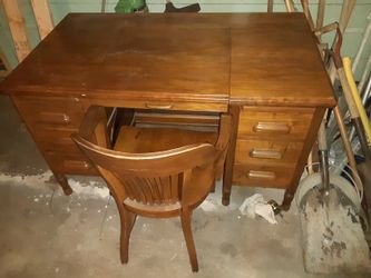 Antique desk. Heavy solid wood.... best offer
