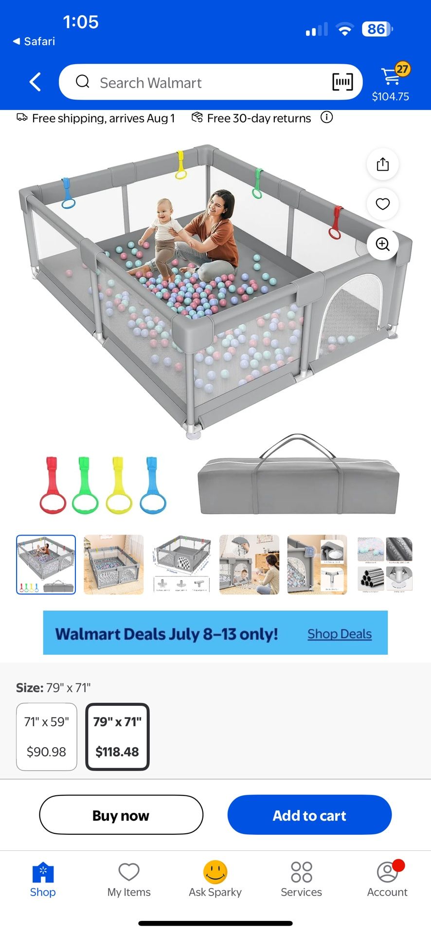 Extra Large Baby Playpen - Playyard