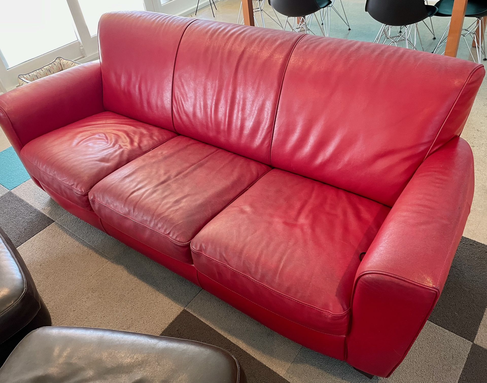 Red Leather Couch