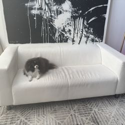 70” IKEA VINYL LOVESEAT 
