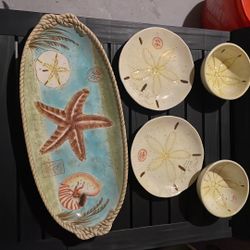 Beachy kitchen set for two