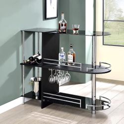 Glass bar table