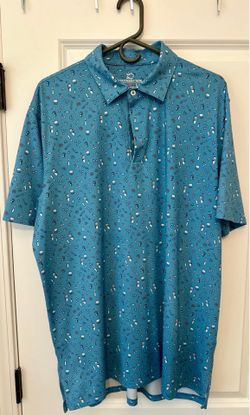New Southern Tide Blue Performance Polo XL