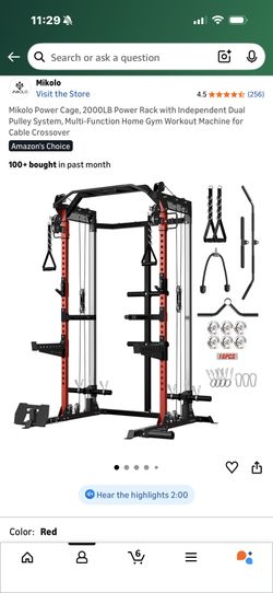 Power Cage and Color Weight Set