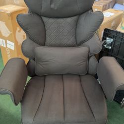 Dowinx Big and Tall Office Chair with Pocket Spring Cushion,High Back Computer Gaming Chairs with Adjustable Armrests,Executive Desk Chairs with Lumba