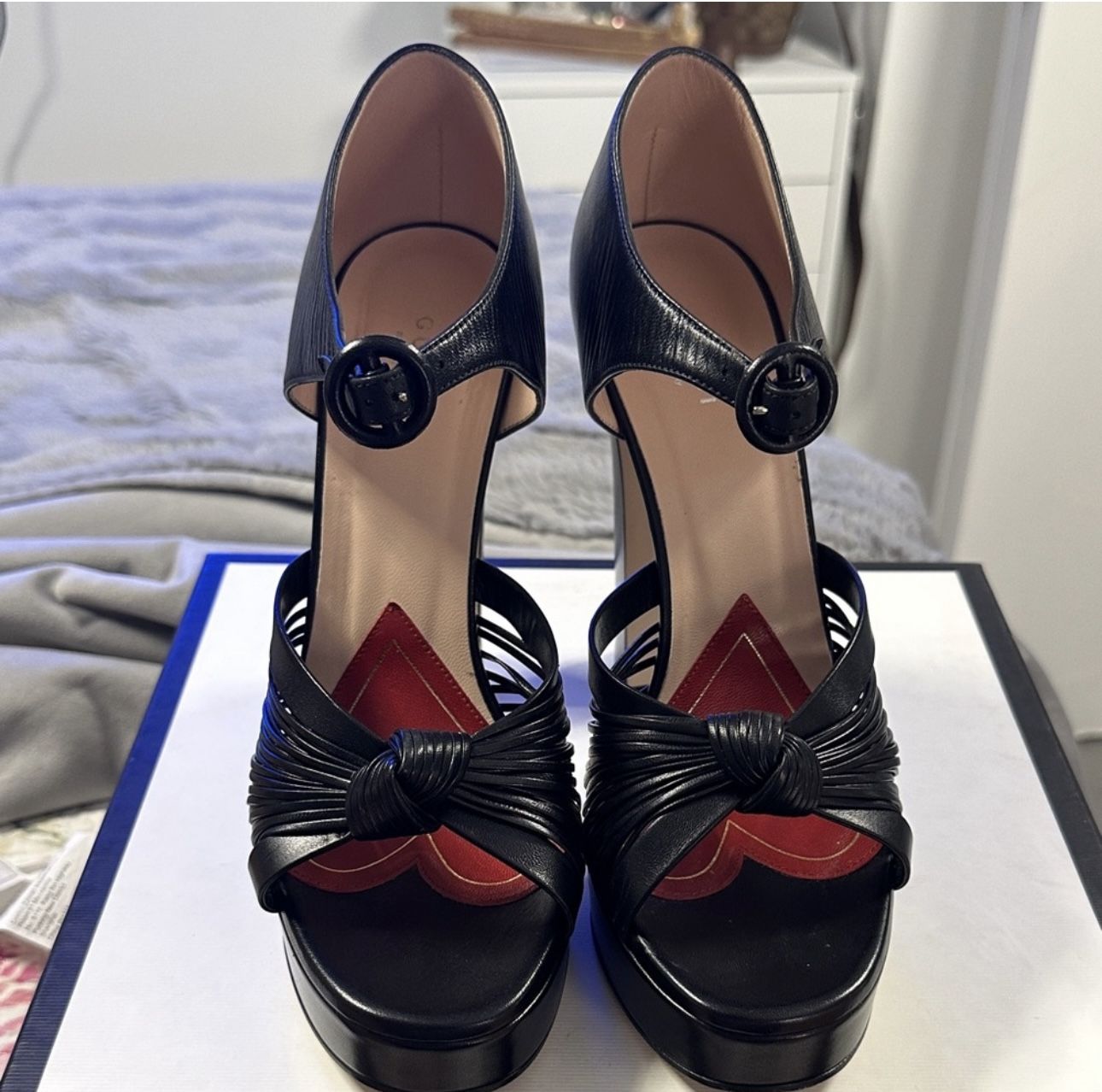 Gucci shoes +Box-Worn Once! Size 40.5