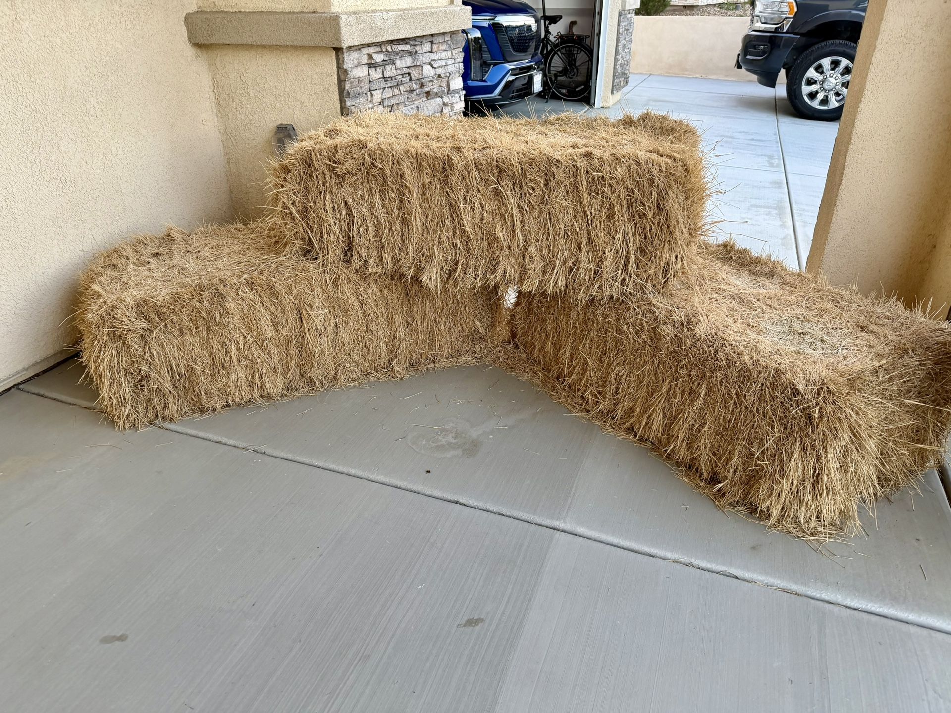 Three Free Bails Of Hay