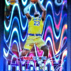 LeBron James 2023 Hoops Premium Stock Seismic Prism #10 Hoopla 28/99 