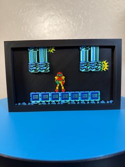 Nintendo Metroid Samus Themed Wall Art Framed