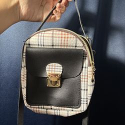 mini plaid purse 