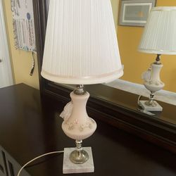 Antique Milk Glass Lamp