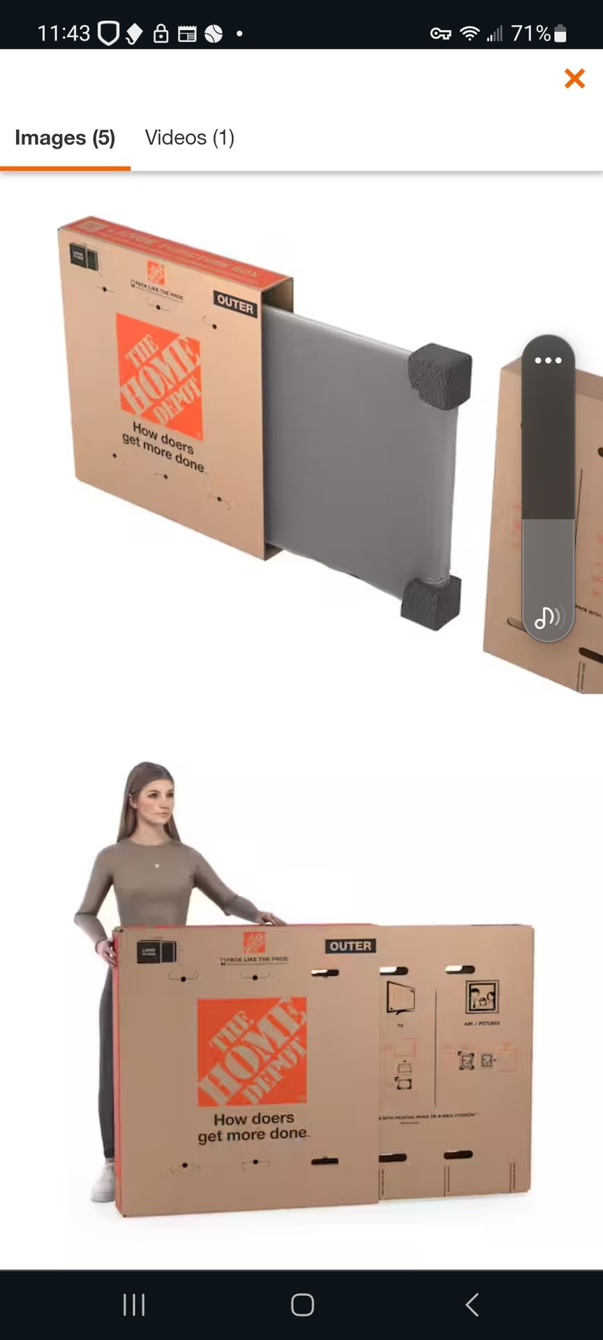 Large T.V Movie Box