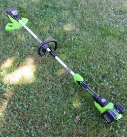 Greenworks 48 Volt Battery Op. Weed Eater