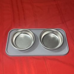 $9  Double Dish Pet Feeding 