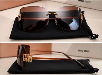 rimless shield sunglasses